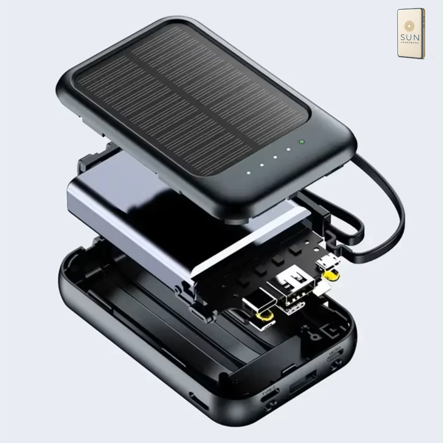 ⚡SunPowerBank-One – L'Énergie Verte Qui Vous Accompagne Partout !